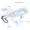 Bidet Toilet Seat New Lightweight Ultra Thin Non Electric Double Nozzle Adjustable Water Pressure E 1