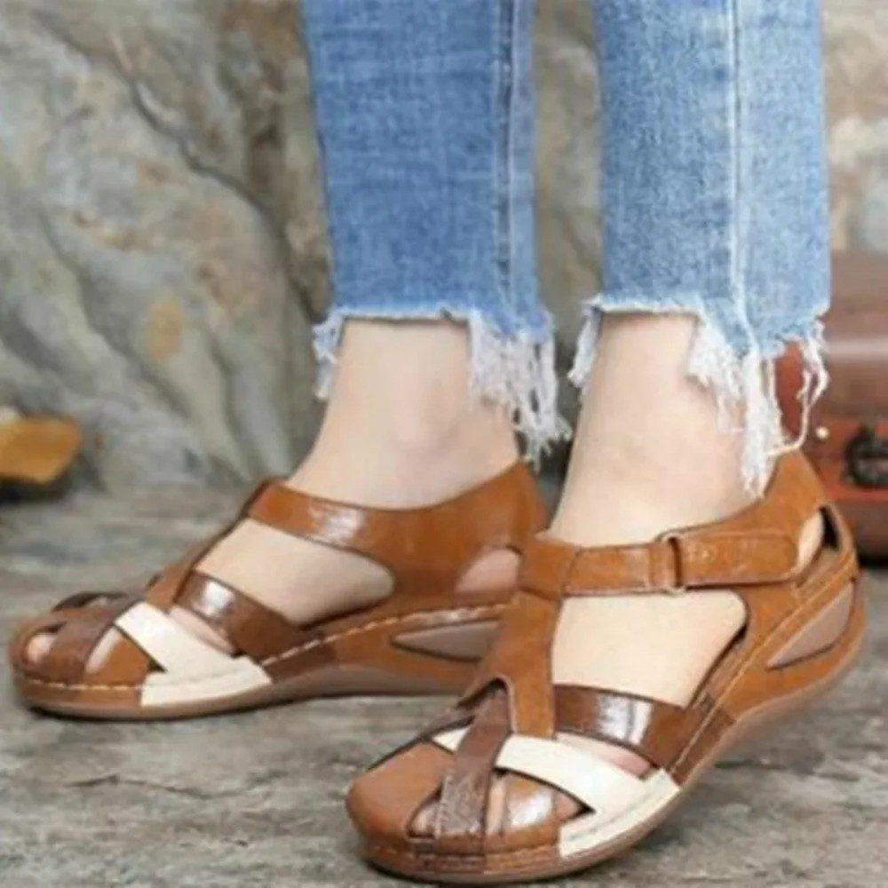 Womens Summer Roman Sandals Flat Beach Flip Flops  Casual Mules 3