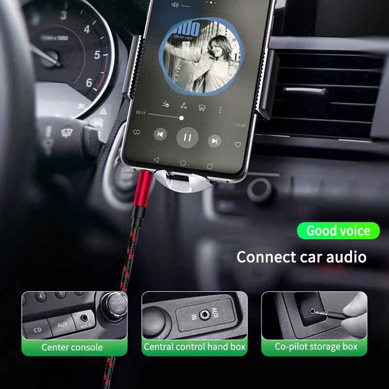 Audio Cable Extension Male to Female iPhone, Samsung, Xiaomi, Car Stereo Headphone Jack Line Audio Cord Adapter