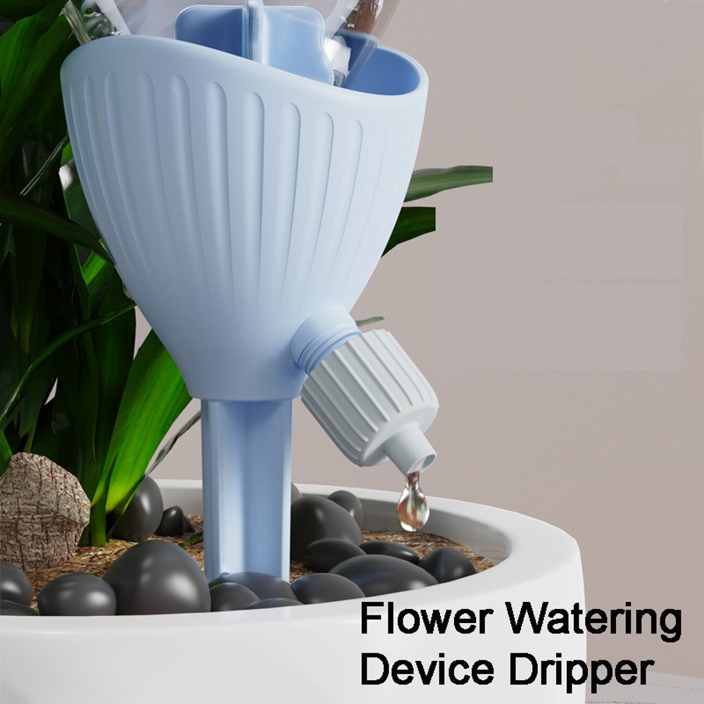 New Flower Watering Device, Automatic Watering Dripper with Adjustable Flow Rate for Plants Self-Watering Irrigator