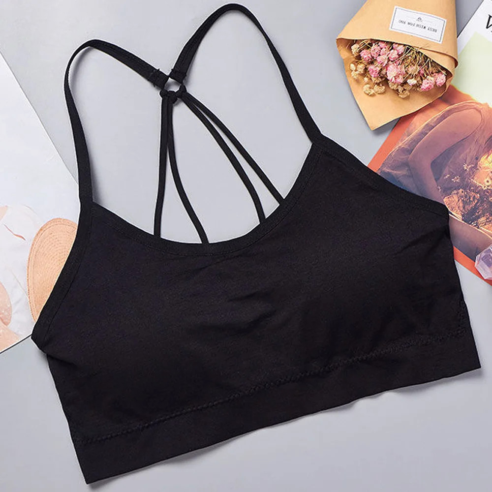 Ultimate Women Seamless Sports Bra, Full Coverage Yoga Crop Top with Wide Straps for Maximum Comfort & Support