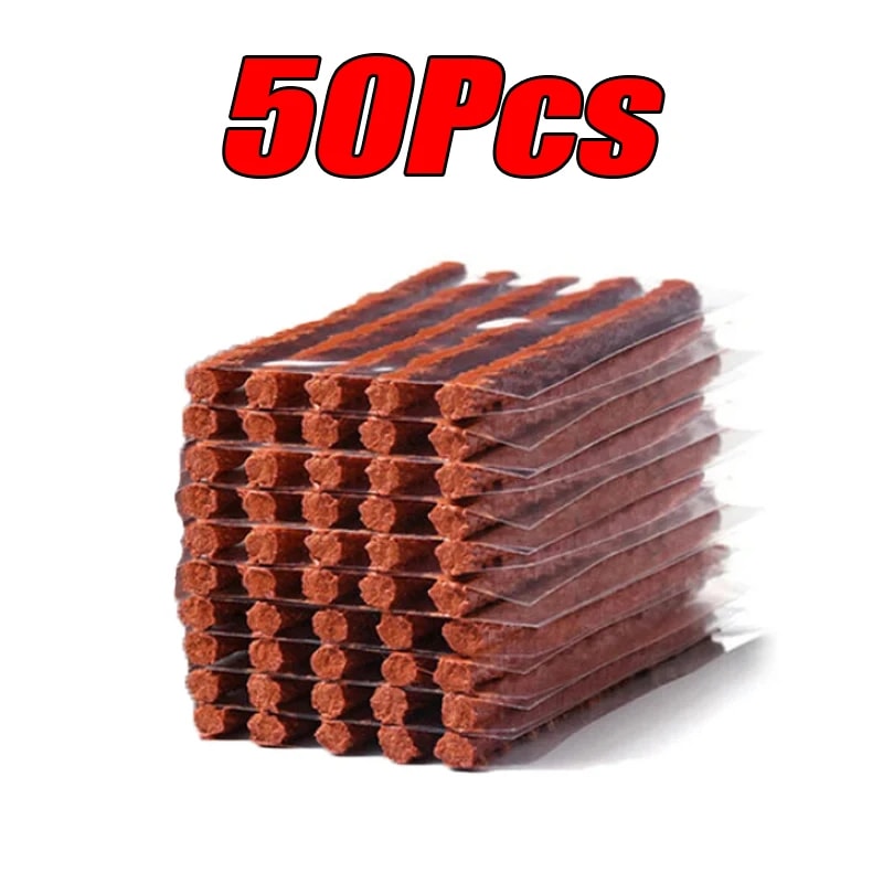 Car Tire Repair Tool Kit With Rubber Strip Tubeless Tyre Puncture Studding Plug For Motorcycle Tru 7