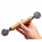 Durable Steel Wheels Rolling Tool for Double Window & Screen Door Installation – Wooden Handle Spline Roller
