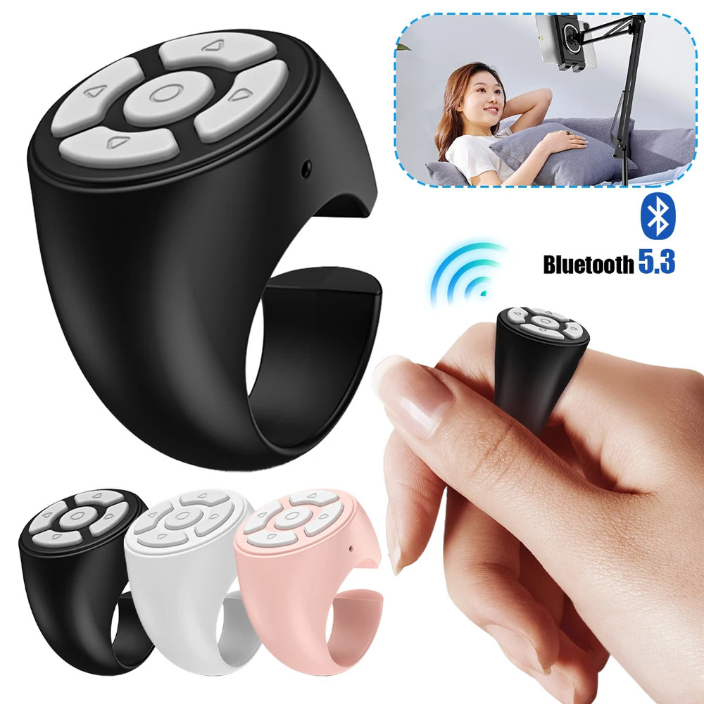 Bluetooth Finger Ring Remote Wireless Page Turner & Shutter Control for Phones