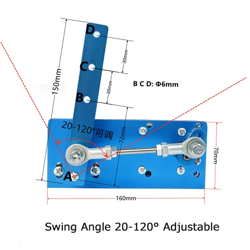 Motor Automatic Wobbler Machine DC, Adjustable Reciprocating Rocking Motor, DIY Swing Angle Drive Mechanism Kit