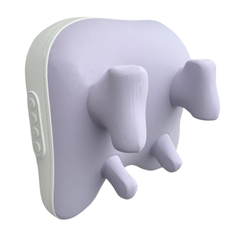 Wireless Trapezius Electric Massage Pillow, Shiatsu Kneading Heating Massager for Neck, Waist, Back, Leg & Cervical Pain