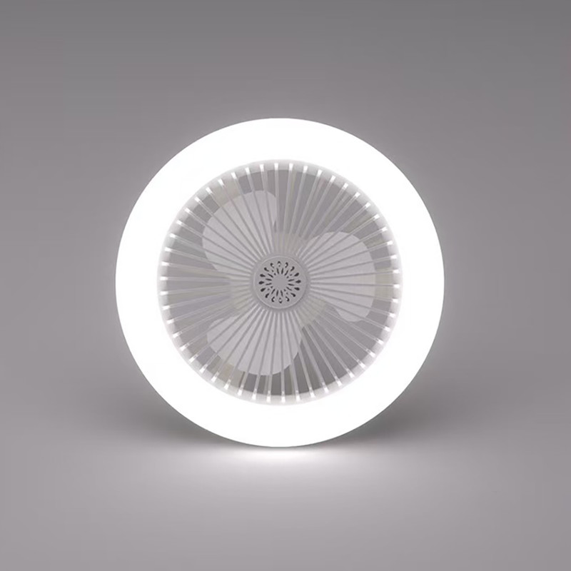 Rotatable 3in1 Ceiling Fan with Remote Control Adjustable Lighting Lamp, E27 Converter Base for Bedroom & Living Room