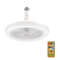 Rotatable 3in1 Ceiling Fan with Remote Control Adjustable Lighting Lamp, E27 Converter Base for Bedroom & Living Room