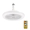 Rotatable 3in1 Ceiling Fan with Remote Control Adjustable Lighting Lamp, E27 Converter Base for Bedroom & Living Room