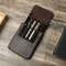 Leather Fountain Pen Case Handmade Cowhide Pen Pouch Organizer For Adults Students Office Retro Pen 1