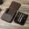 Leather Fountain Pen Case Handmade Cowhide Pen Pouch Organizer For Adults Students Office Retro Pen 2