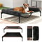 Extra Large Cooling Elevated Dog & Pet Cot Bed, Waterproof Raised Lounger with Supportive Bolster, Indoor/Outdoor Use