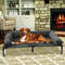 Extra Large Cooling Elevated Dog & Pet Cot Bed, Waterproof Raised Lounger with Supportive Bolster, Indoor/Outdoor Use