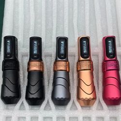 tattoo pen machine with 2400mah battery, stroke, coreless motor, rechargeable rotary tattoo gun for artists