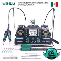 precision tweezers soldering iron rework station for smt smd repair & micro component auto calibration