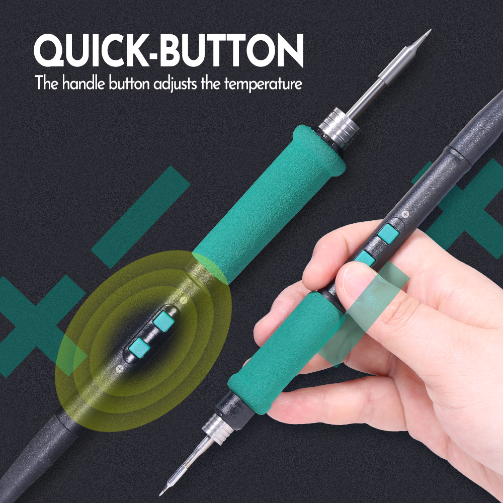 Precision Tweezers Soldering Iron Rework Station for SMT SMD Repair & Micro Component Auto Calibration