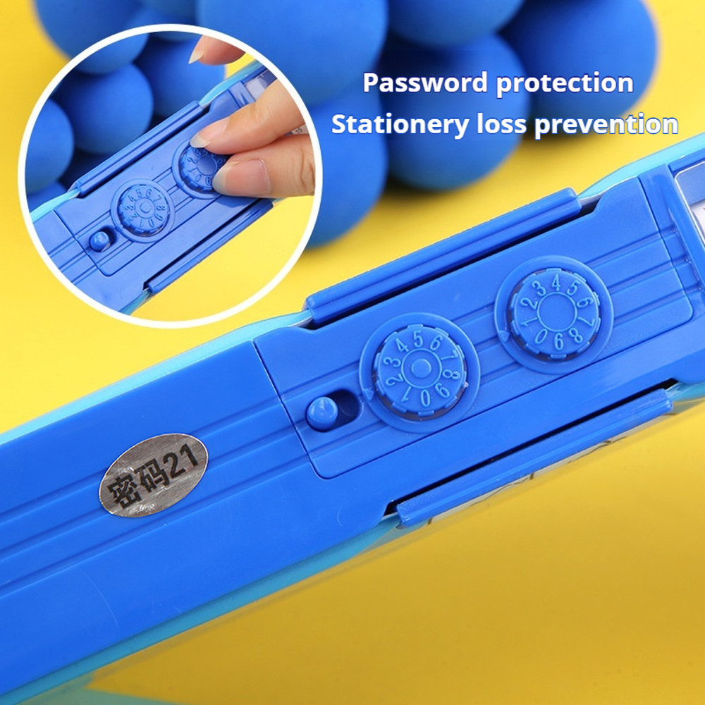 Kuromi Melody Sanrio Pencil Box, Multi Functional Password Lock Stationery Case, Large Capacity Kids Gift