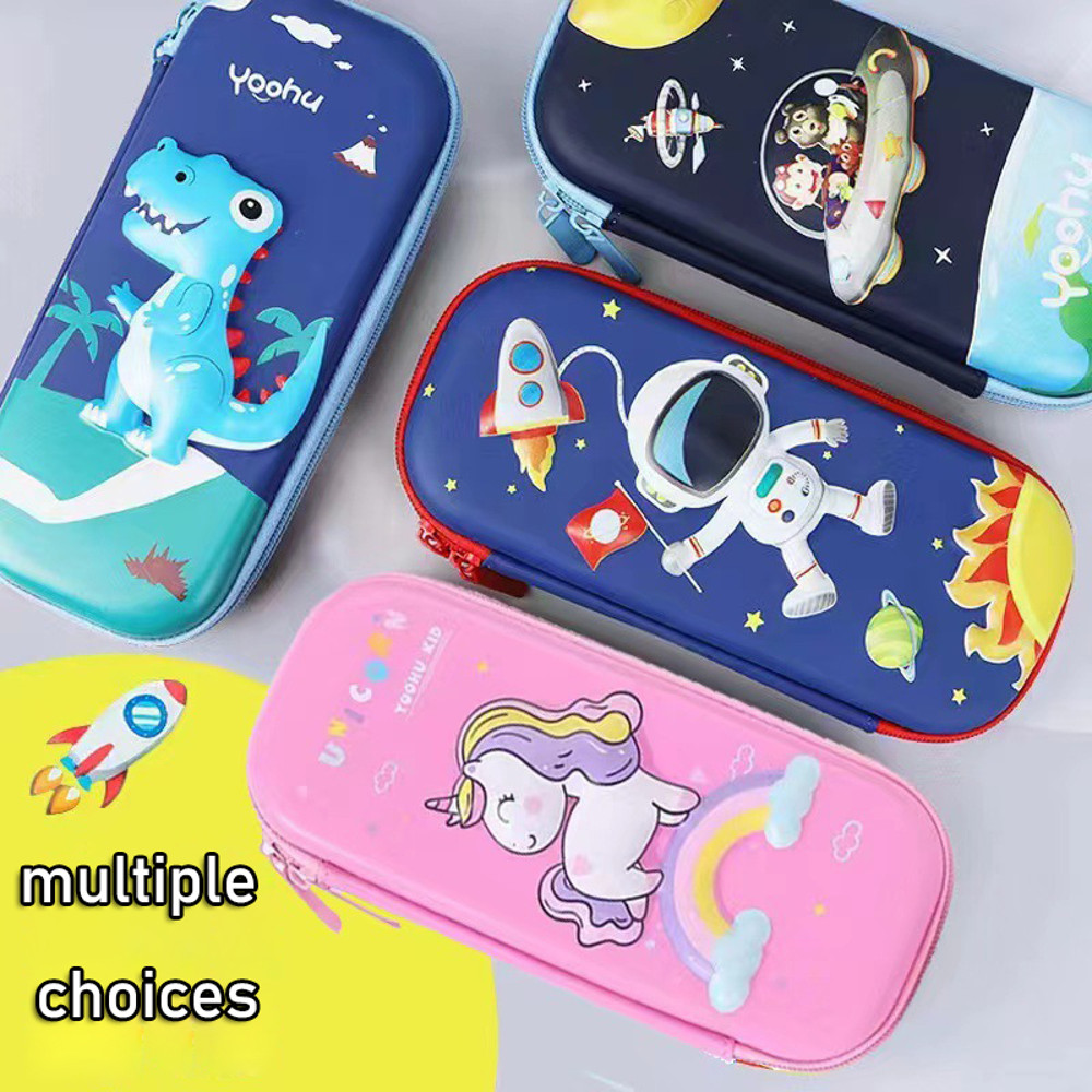 Cartoon Pencil Case for Kids, Cute Large Capacity Pencil Case Bag, School Stationery Organizer, Gift for Students