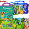 Kids DIY Puzzle Sticker Book, Reusable Scene Cute Cartoon Animal Stickers, Learning Cognition Toys, Back to School Gift