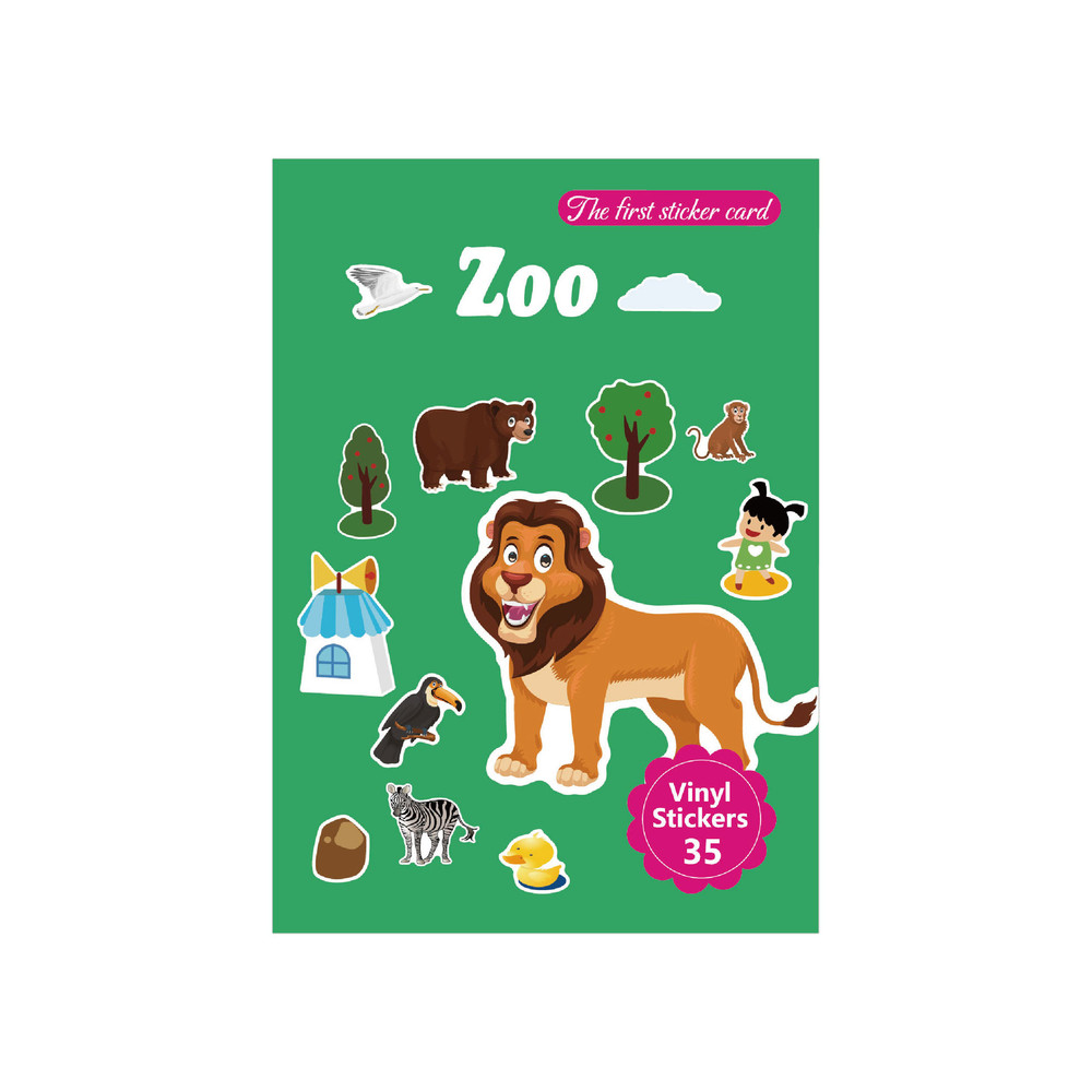 Kids DIY Puzzle Sticker Book, Reusable Scene Cute Cartoon Animal Stickers, Learning Cognition Toys, Back to School Gift