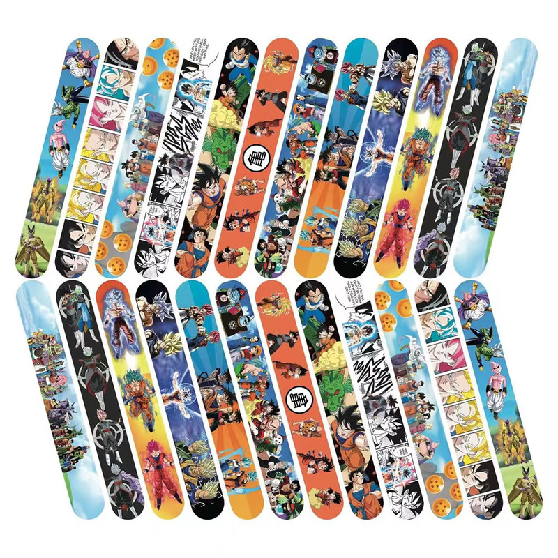 Anime Dragoned Ball Slap Bracelets Set, Party Favors for Kids, Cartoon Wrist Bracelets, Birthday Gifts, School Return Su
