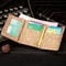 Handmade Men Short Wallet With Card Holders, Vintage Trifold Wallets For Men, Multi Slots Coin Purse Money Bag