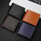 Men PU Leather Short Wallet, Slim Bifold Multi Card Holder Purse With ID Window, Folding Casual Credit Wallet