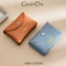 PU Leather Luxury Coin Purse Business Card Wallet With Zipper Personalized Initials Holder Ideal Gi 1