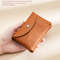 PU Leather Luxury Coin Purse Business Card Wallet With Zipper Personalized Initials Holder Ideal Gi 4