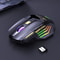 Free Silent Rechargeable 2.4G Bluetooth Wireless Gaming Mouse, Double Click, Dazzling Light, 7 Keys