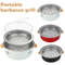 Outdoor Camping BBQ Stove Round NonStick Steel Barbecue Grill With Charcoal Stove Split For Easy Po 3