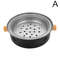 Outdoor Camping BBQ Stove Round NonStick Steel Barbecue Grill With Charcoal Stove Split For Easy Po 8