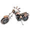 21cm Retro Bronze Motorcycle Model, Handmade Metal Vintage Home Decor, Iron Boy Gift & Kid Toy Figurine
