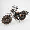 21cm Retro Bronze Motorcycle Model, Handmade Metal Vintage Home Decor, Iron Boy Gift & Kid Toy Figurine
