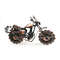 21cm Retro Bronze Motorcycle Model, Handmade Metal Vintage Home Decor, Iron Boy Gift & Kid Toy Figurine