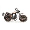 21cm Retro Bronze Motorcycle Model, Handmade Metal Vintage Home Decor, Iron Boy Gift & Kid Toy Figurine