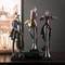 Vintage Musical Instrument Resin Figure Ornaments, Elegant Home Decor Figurines for Living Room & Shelf Display
