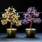 Lucky Abundance Crystal Feng Shui Tree, Wealth Attracting Prosperity Decor for Desk, Home & Office Feng Shui Money Tree