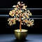 Lucky Abundance Crystal Feng Shui Tree, Wealth Attracting Prosperity Decor for Desk, Home & Office Feng Shui Money Tree
