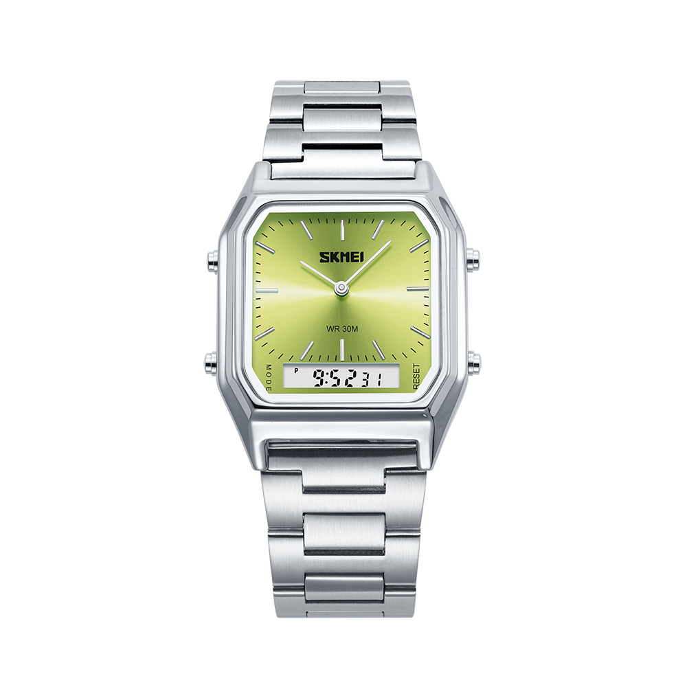 SKMEI Digital Watch for Men Women, Dual Display Quartz Timepiece, 3Time Luminous Waterproof Fashion Wristwatch