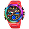Mens Sport Watches, Digital Double Time Chronograph Watch, LED Chrono Montre Homme Week Display