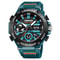 Mens Sport Watches, Digital Double Time Chronograph Watch, LED Chrono Montre Homme Week Display