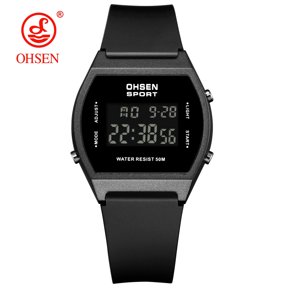 White Fashion Digital Watches for Women Waterproof, Electronic Ladies Sport Watch, reloj mujer with Alarm Clocks