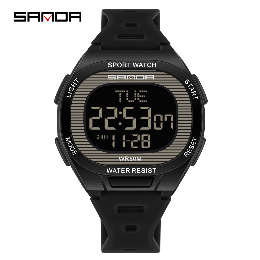 Luxury Digital Watch for Men and Women, LED Waterproof Sports Watch, Multifunctional Military Style