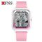 OFNS Electronic Sports Watch for Men and Women, Rectangular Dial Digital Movement, Stylish Code Watch for Students
