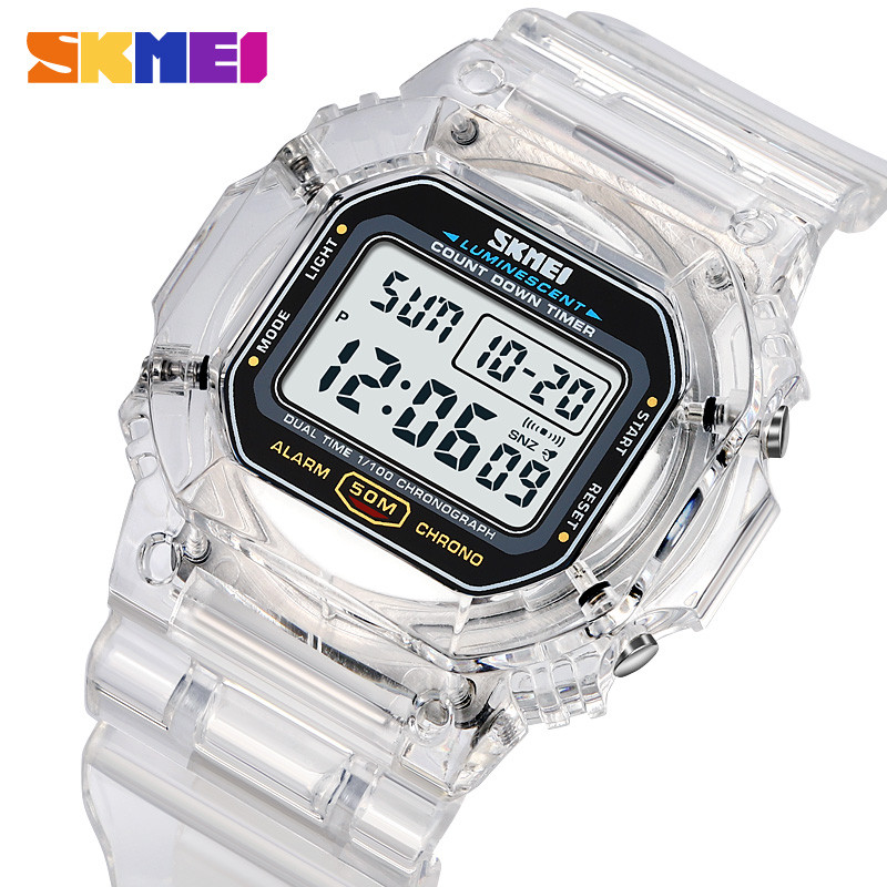 SKMEI Digital Watch For Men 5Bar Waterproof Stopwatch Multifunctional Back Light Wristwatches Reloj 0