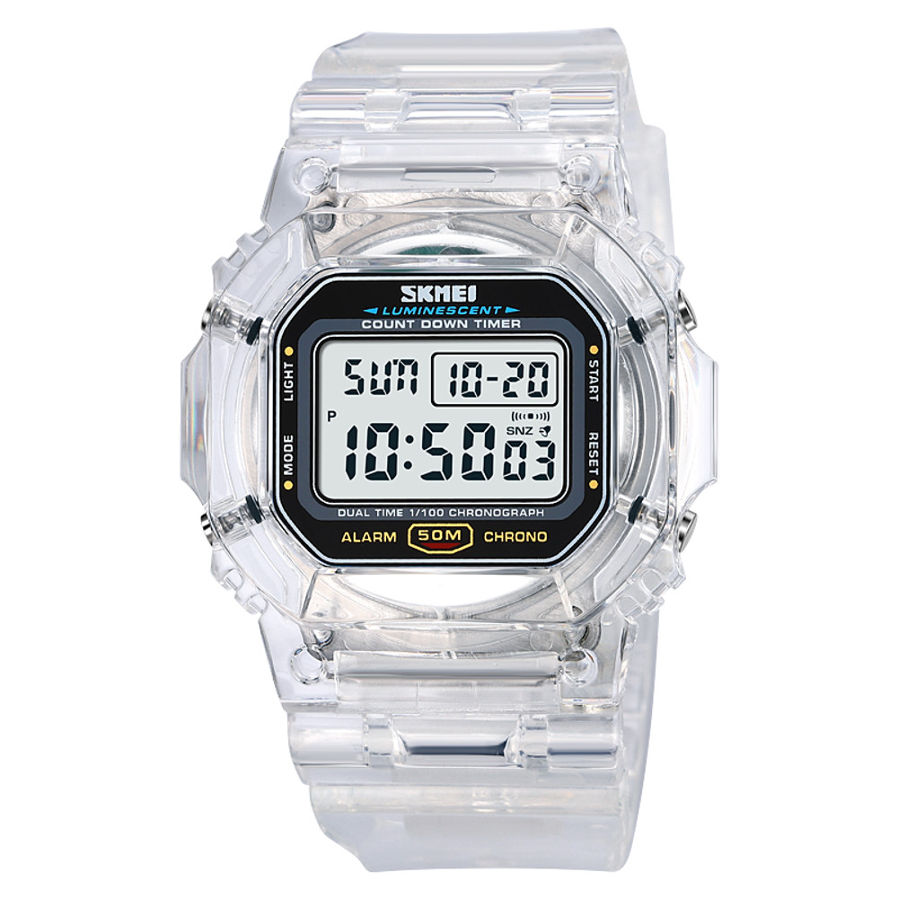 SKMEI Digital Watch For Men 5Bar Waterproof Stopwatch Multifunctional Back Light Wristwatches Reloj 2