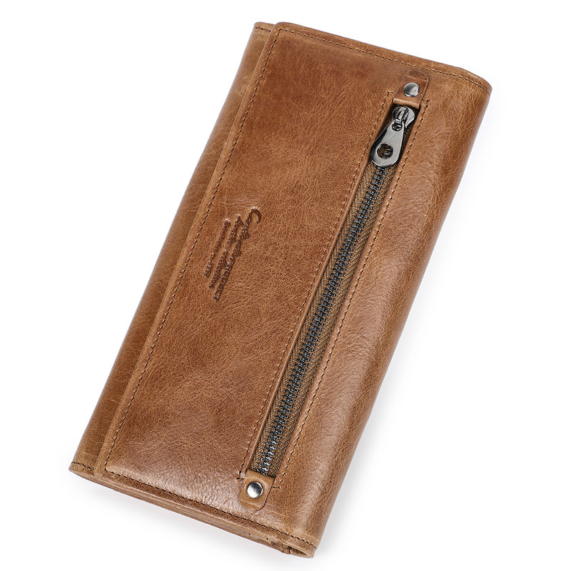 Genuine Leather Women Wallets by Contact's, Female Long Clutch Wallet, Large Capacity Phone Purse Photo Holder