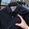 100% Pure Cotton Mens Short-Sleeved Polo Shirt Luxury Customized Business Top with Exquisite Embroidery, Summer Fashion
