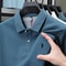 100% Pure Cotton Mens Short-Sleeved Polo Shirt Luxury Customized Business Top with Exquisite Embroidery, Summer Fashion